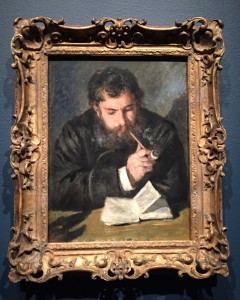 Claude Monet, painted by Renoir (1872)