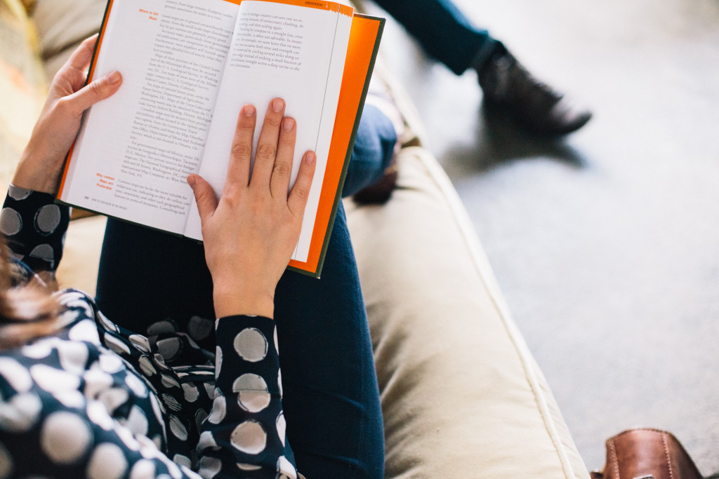 woman reading