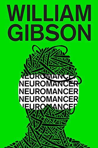 Kelly green book cover: Neuromancer by William Gibson